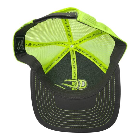 Outdoor Cap 3D Embroidered Mesh Snapback Trucker Baseball Hat Fluorescent Green - Picture 5 of 13